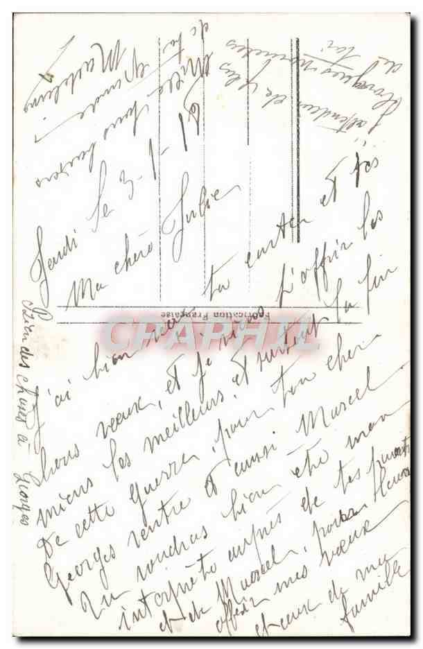 CPA Fantaisie Fleurs  — Verso