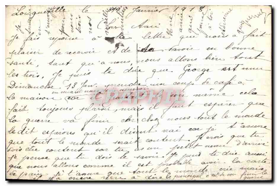 CPA Fantaisie Fleurs  — Rückseite