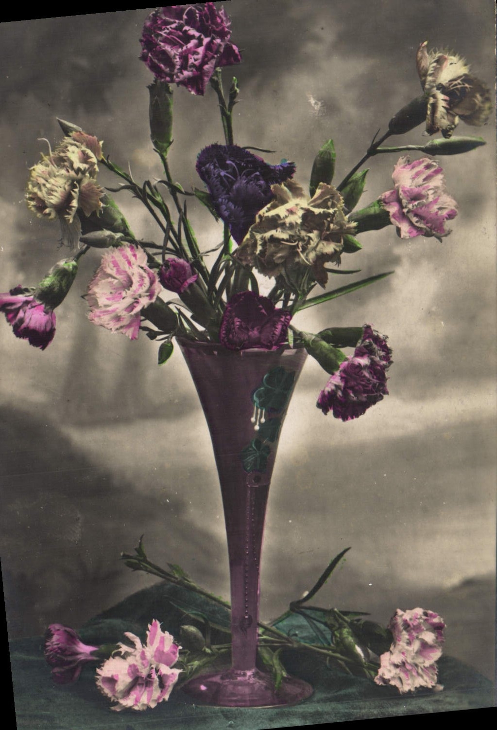 CPA Fantaisie Fleurs 