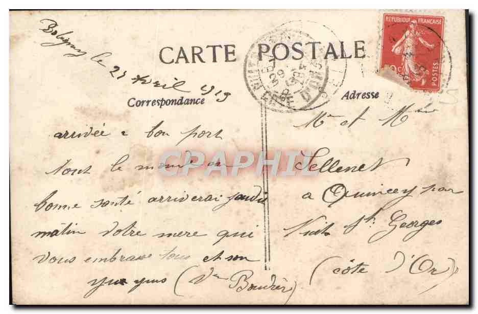 CPA Fantaisie Fleurs  — Verso