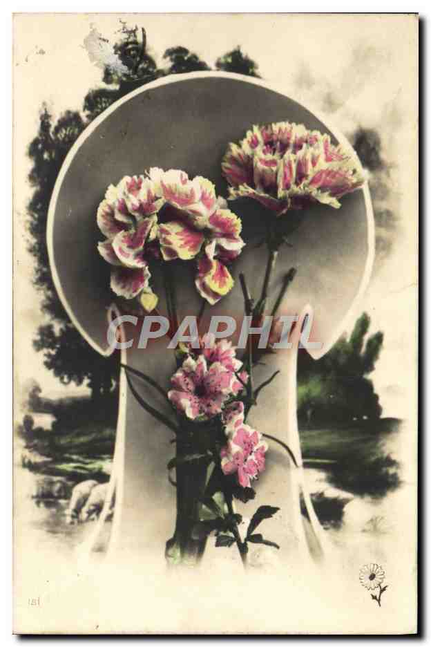 CPA Fantaisie Fleurs 