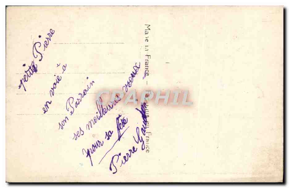 CPA Fantaisie Fleurs  — Verso