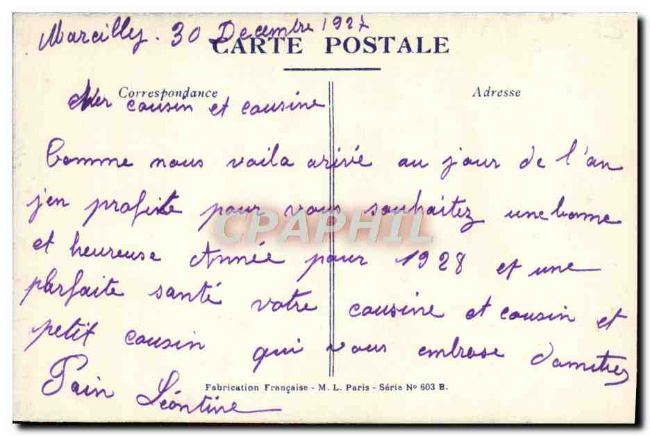 CPA Fantaisie Fleurs  — Verso