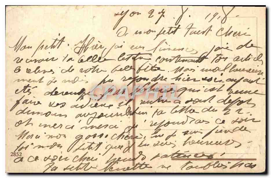 CPA Fantaisie Fleurs  — Rückseite