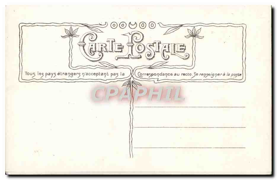 CPA Fantaisie Fleurs  — Rückseite