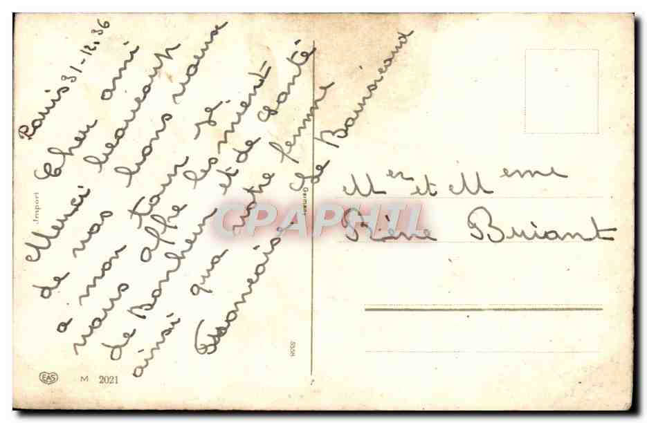 CPA Fantaisie Fleurs  — Verso