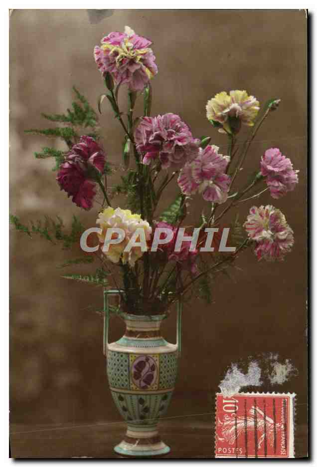 CPA Fantaisie Fleurs 