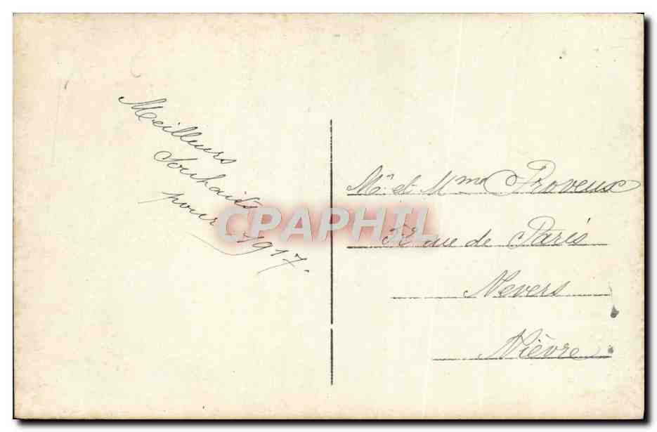 CPA Fantaisie Fleurs  — Back