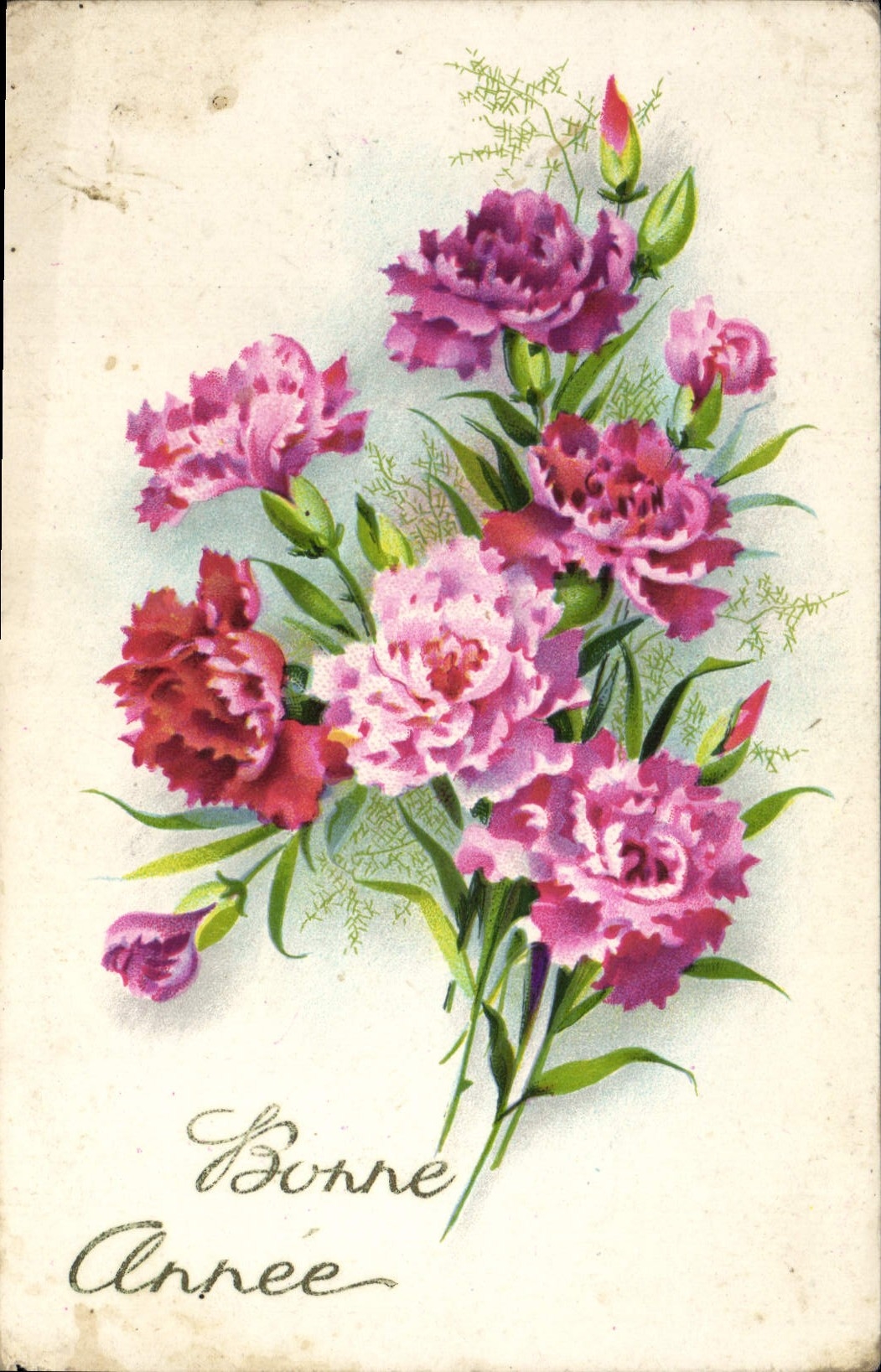 CPA Fantaisie Fleurs 