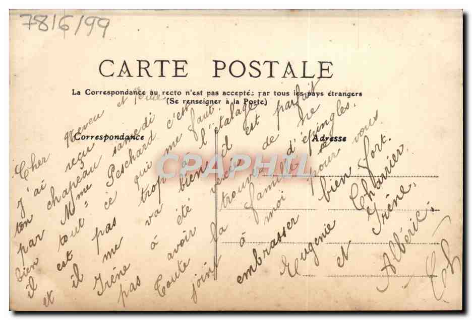 CPA Fantaisie Fleurs Femmes — Rückseite