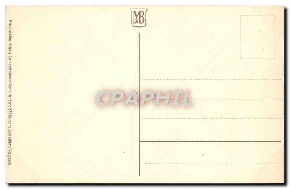 CPA Fantaisie Fleurs  — Verso