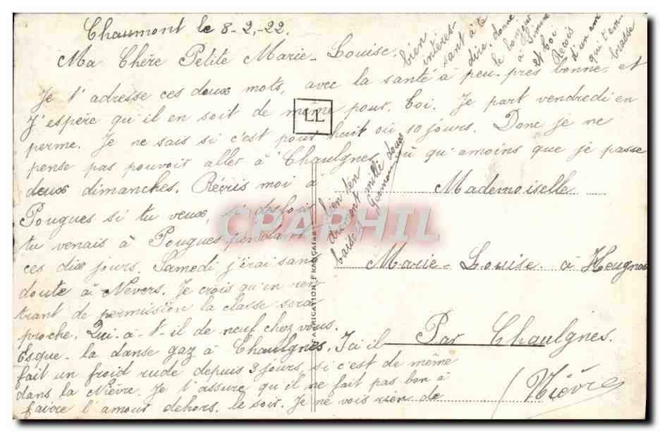 CPA Fantaisie Fleurs Papillon  — Verso