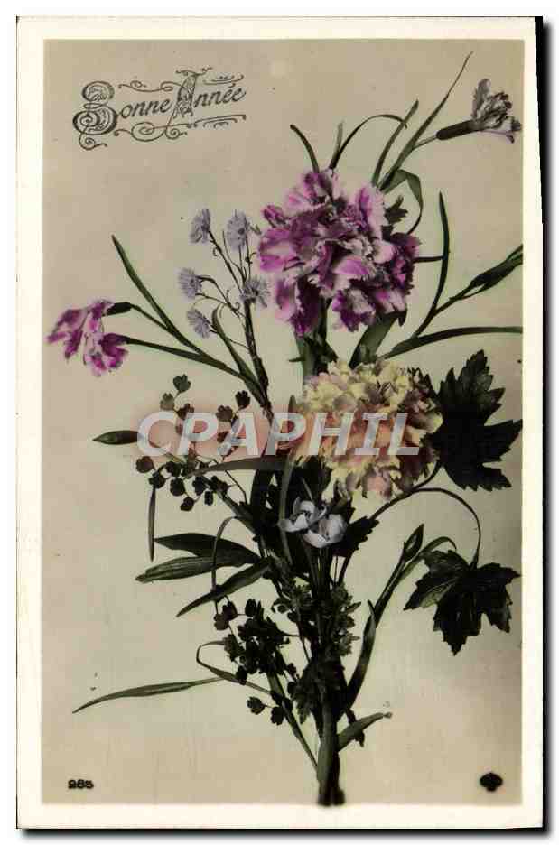 CPA Fantaisie Fleurs 