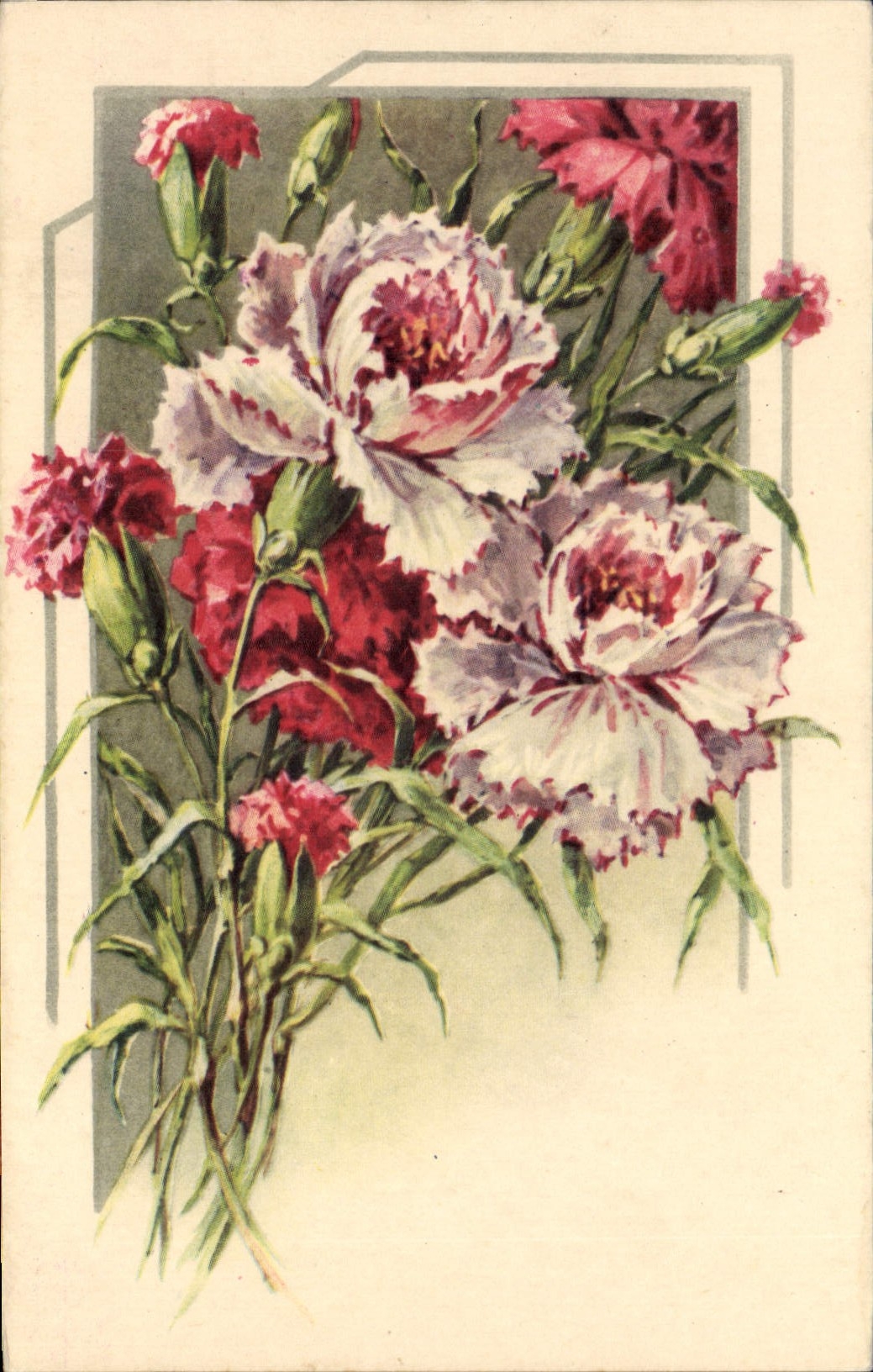 CPA Fantaisie Fleurs 