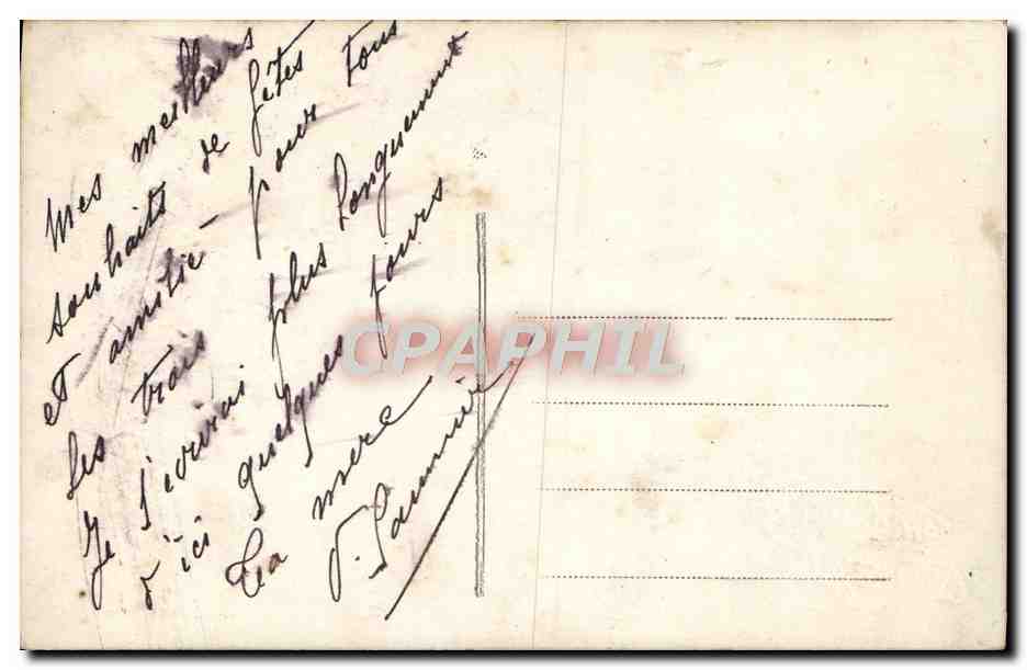 CPA Fantaisie Fleurs  — Verso