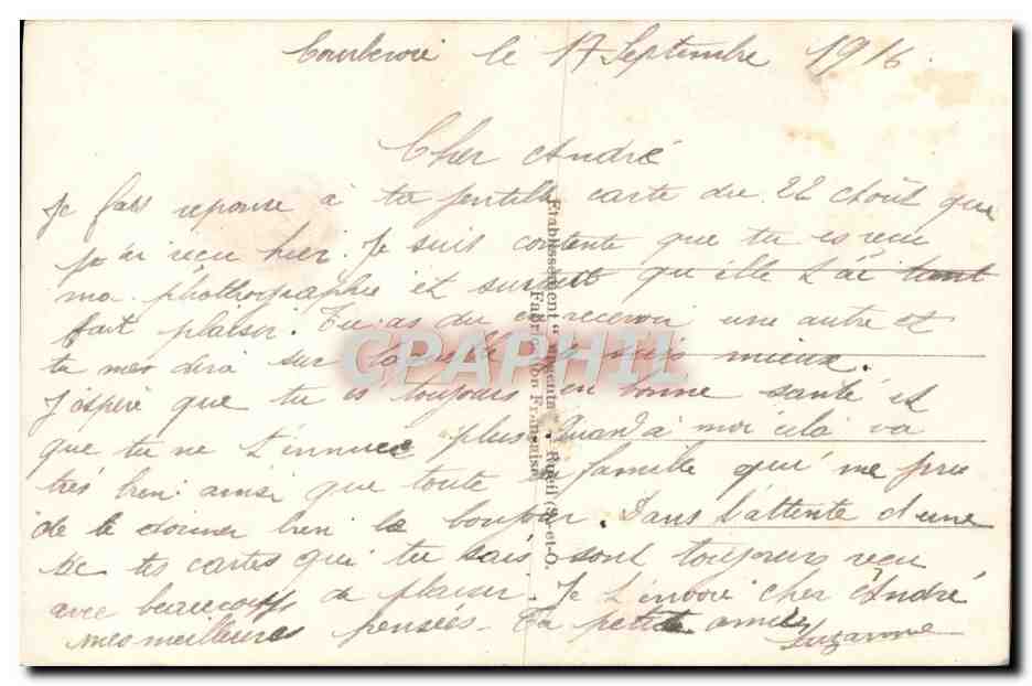 CPA Fantaisie Fleurs  — Verso