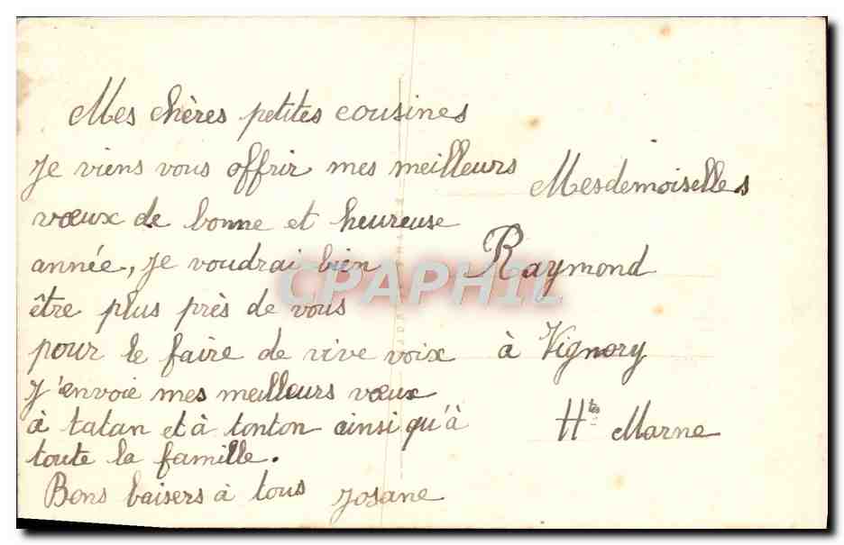 CPA Fantaisie Fleurs  — Verso