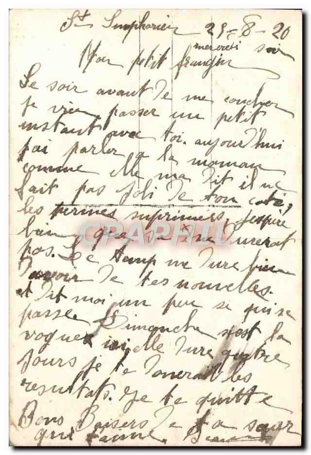 CPA Fantaisie Fleurs  — Verso