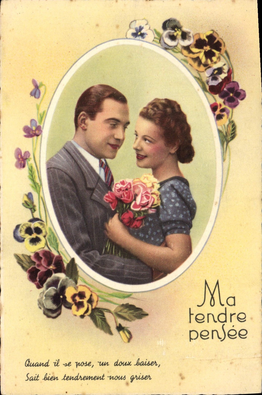 CPA Fantaisie Fleurs 