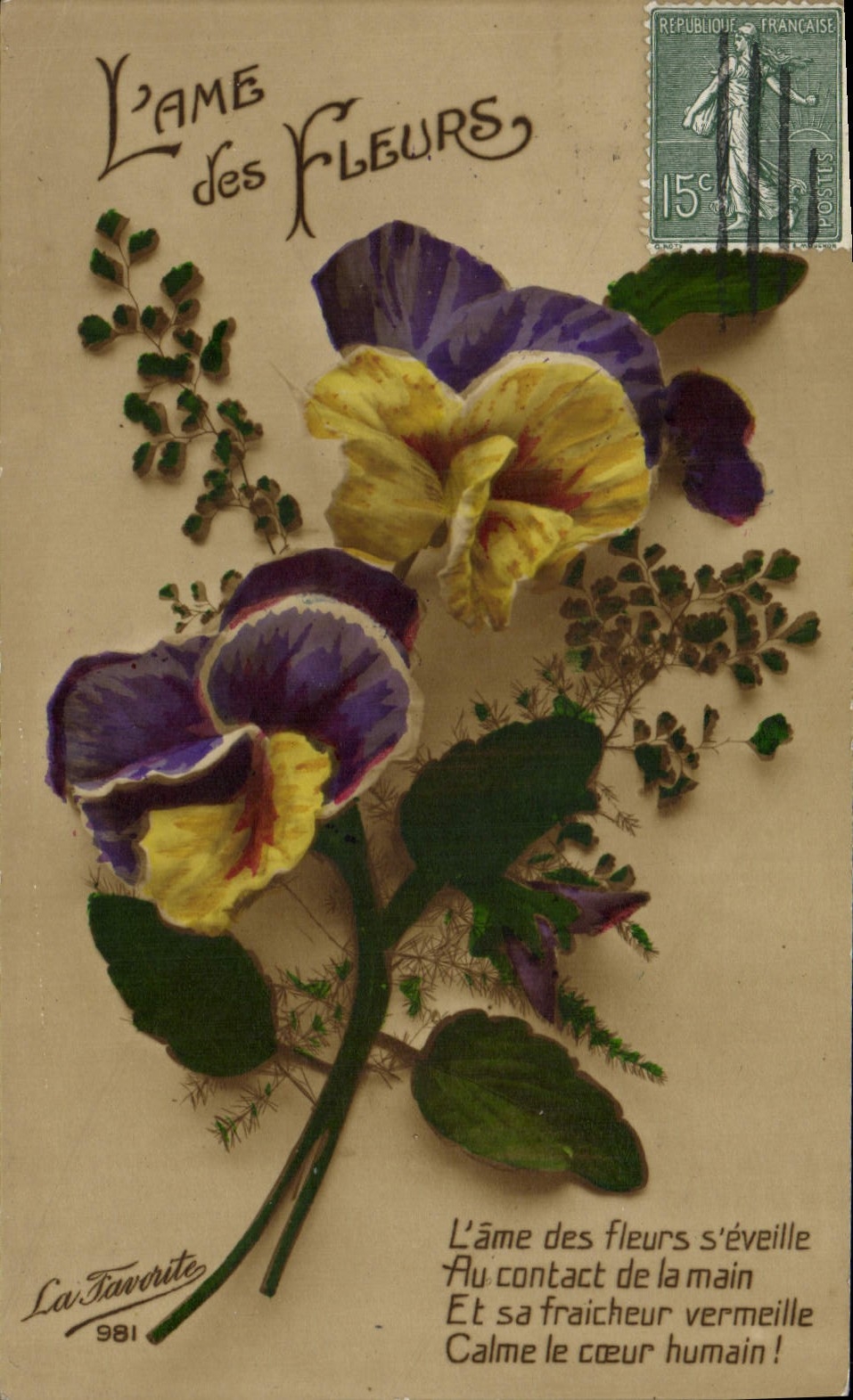 CPA Fantaisie Fleurs 