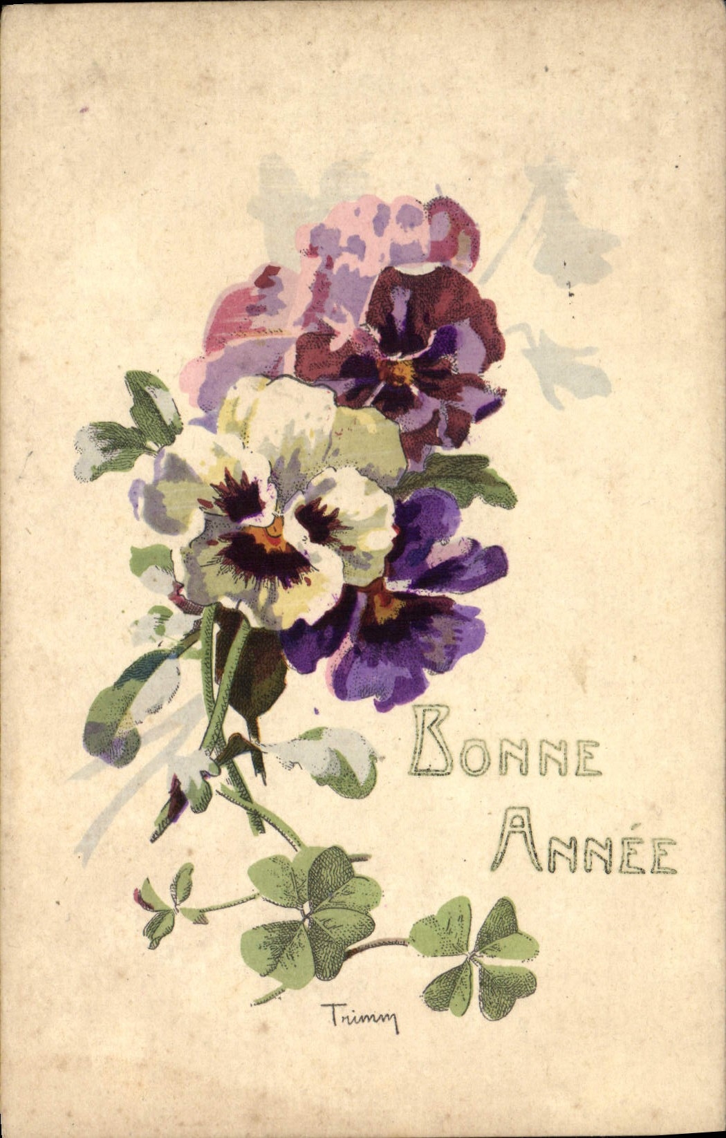 CPA Fantaisie Fleurs 