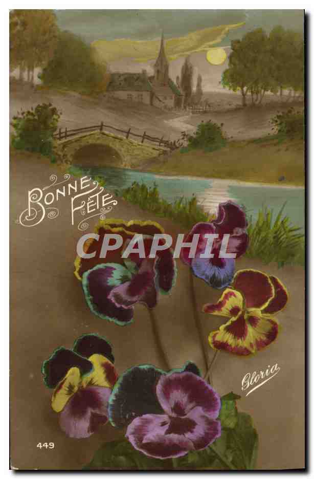 CPA Fantaisie Fleurs 