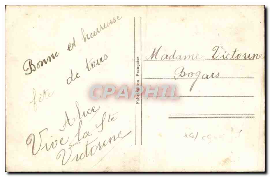 CPA Fantaisie Fleurs  — Rückseite