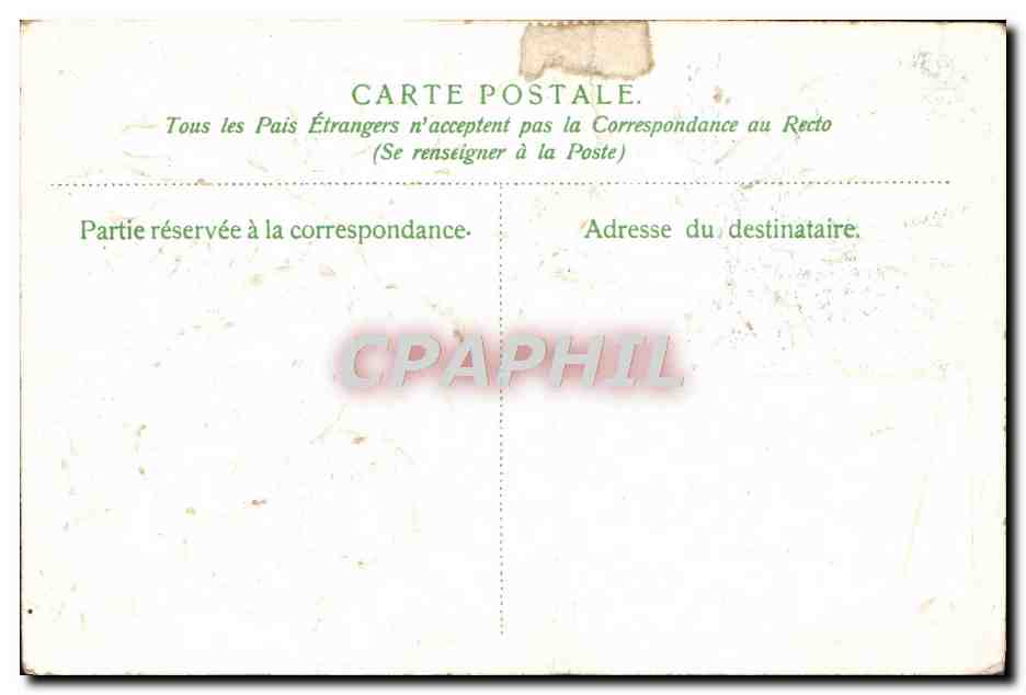 CPA Fantaisie Fleurs  — Back
