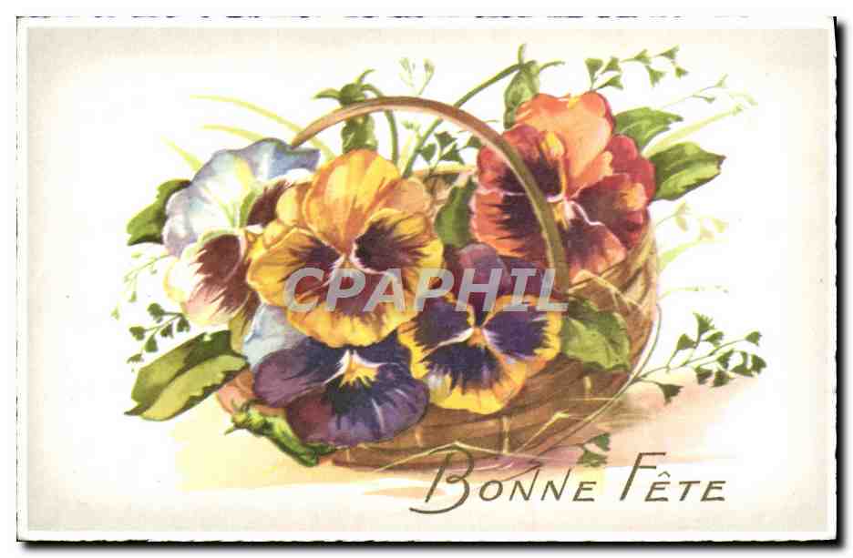 CPA Fantaisie Fleurs 