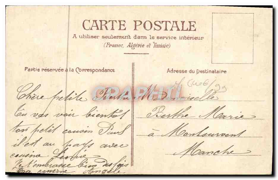 CPA Fantaisie Fleurs  — Back