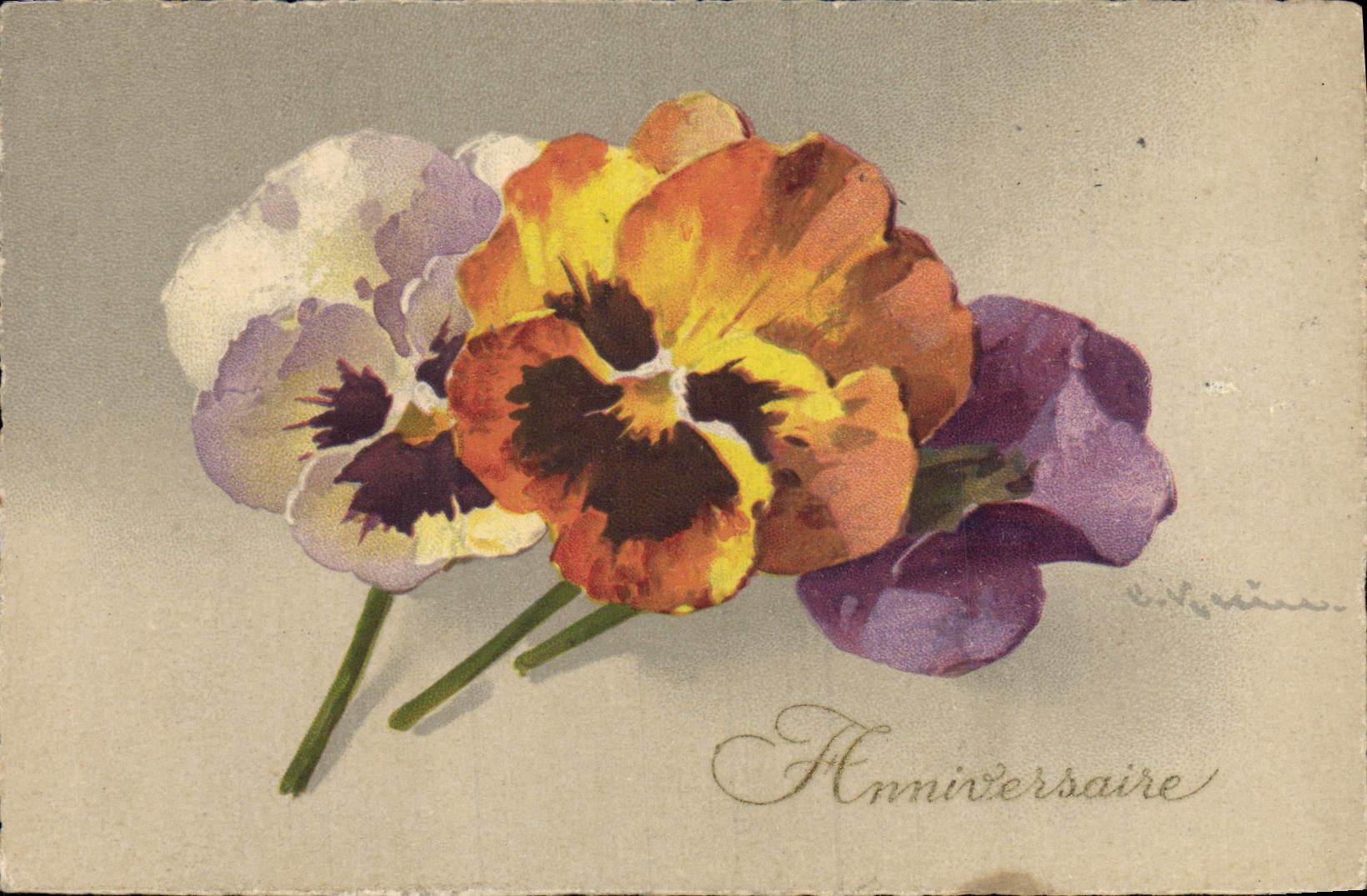CPA Fantaisie Fleurs 