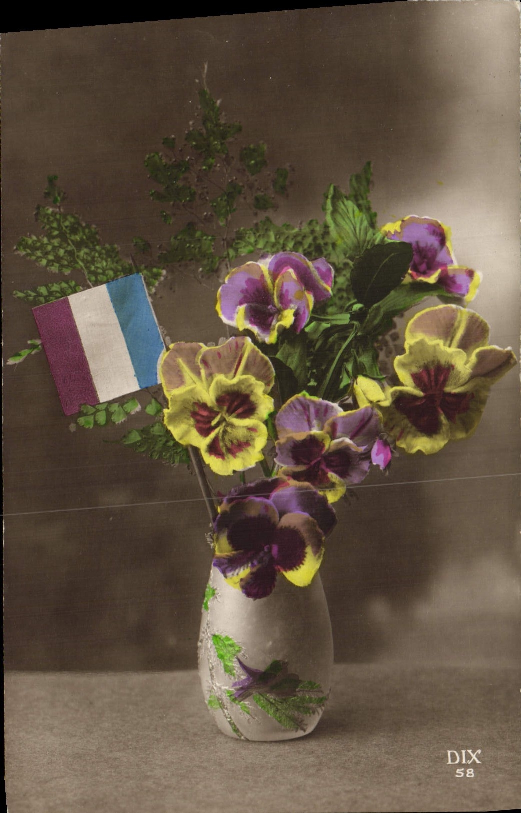 CPA Fantaisie Fleurs 