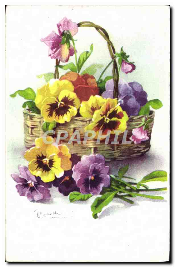 CPA Fantaisie Fleurs 