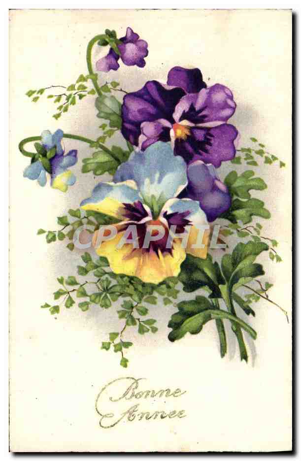 CPA Fantaisie Fleurs 