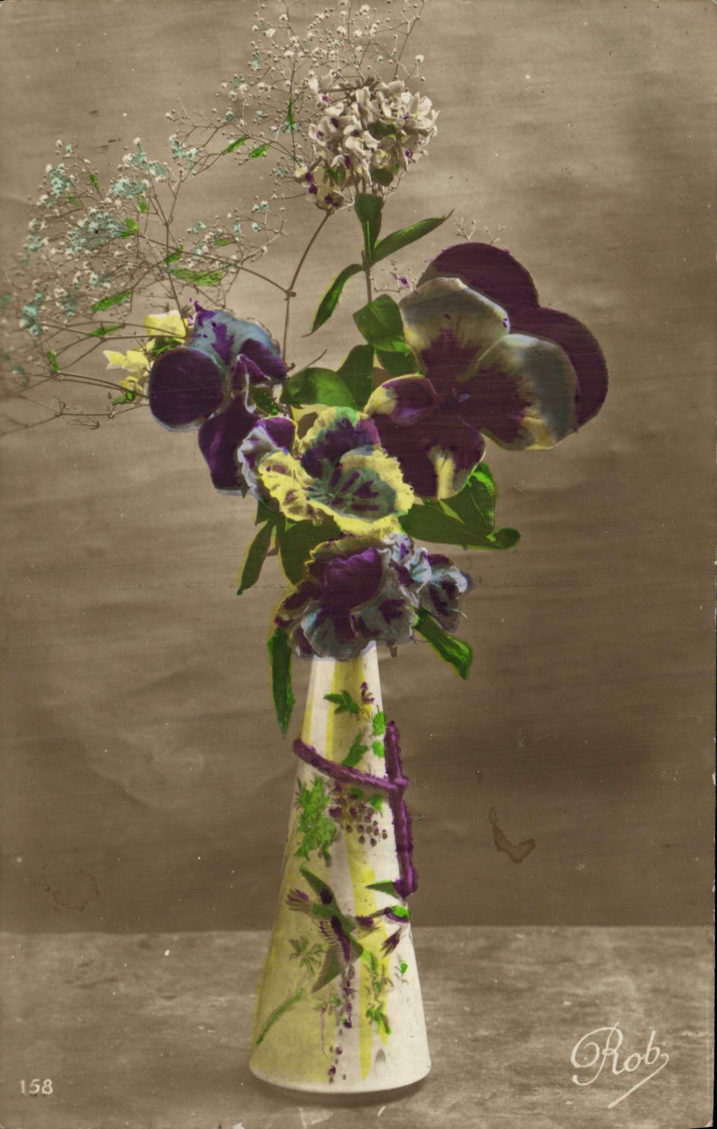 CPA Fantaisie Fleurs 