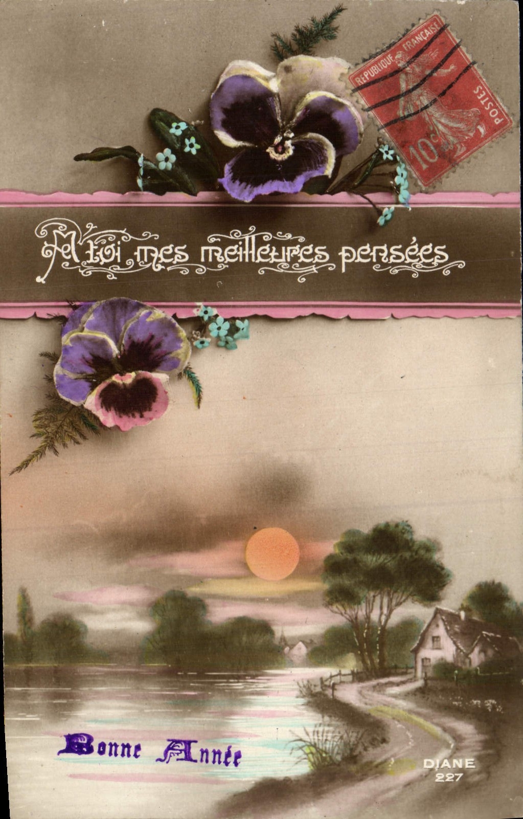 CPA Fantaisie Fleurs 