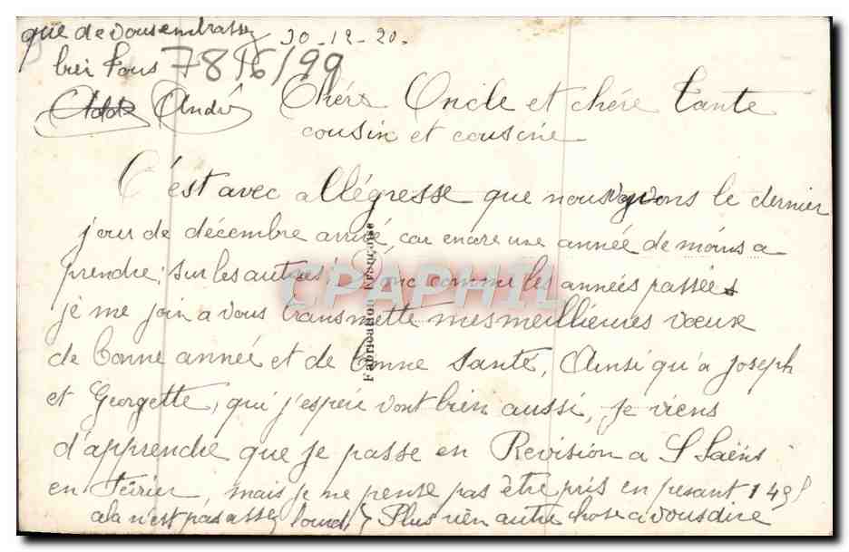 CPA Fantaisie Fleurs  — Verso