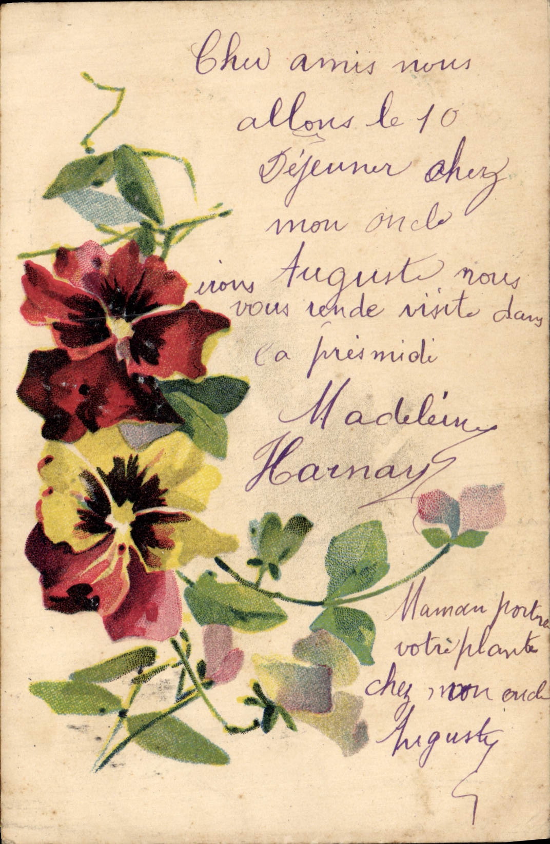 CPA Fantaisie Fleurs 