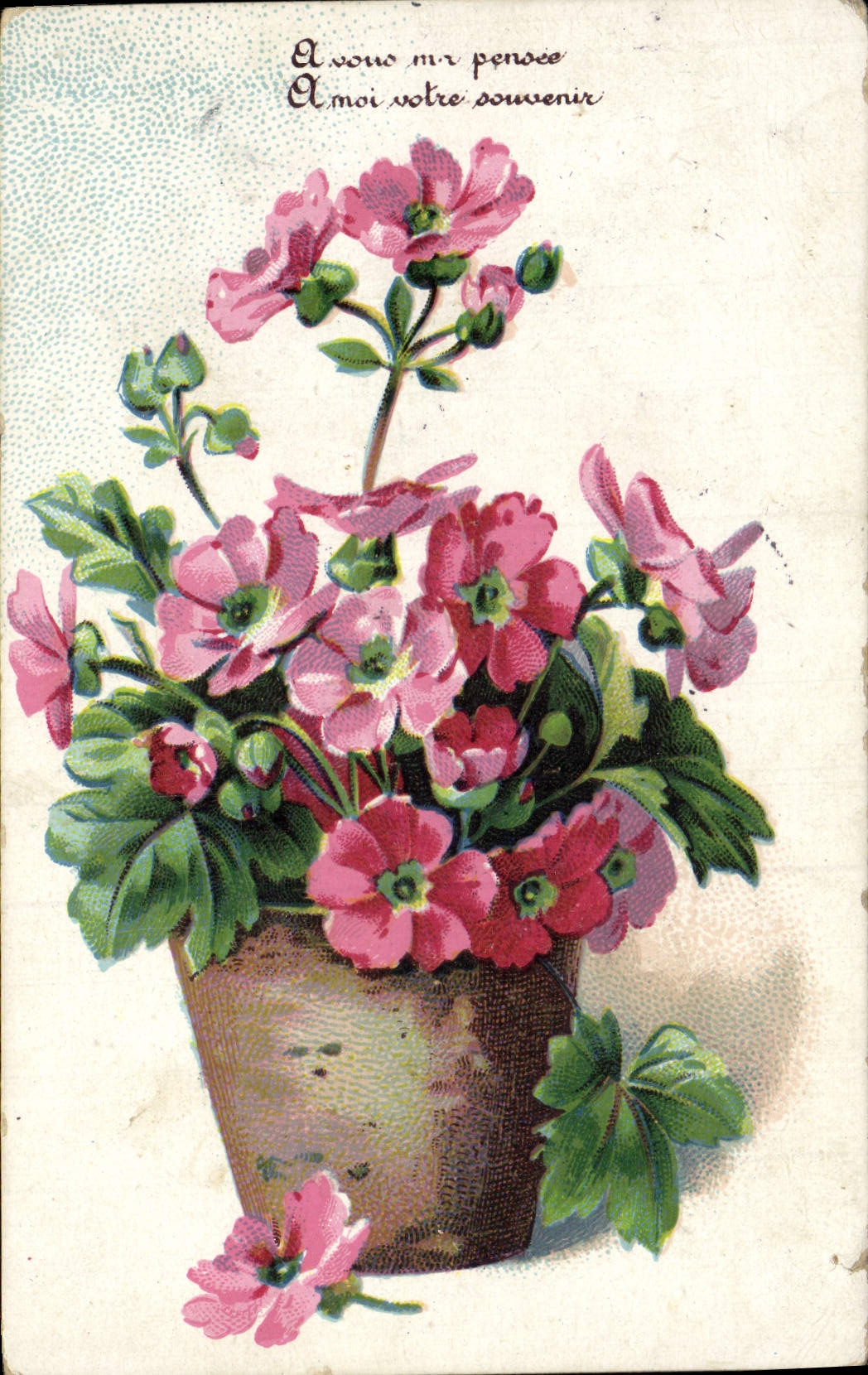 CPA Fantaisie Fleurs 