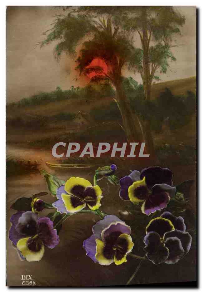 CPA Fantaisie Fleurs 