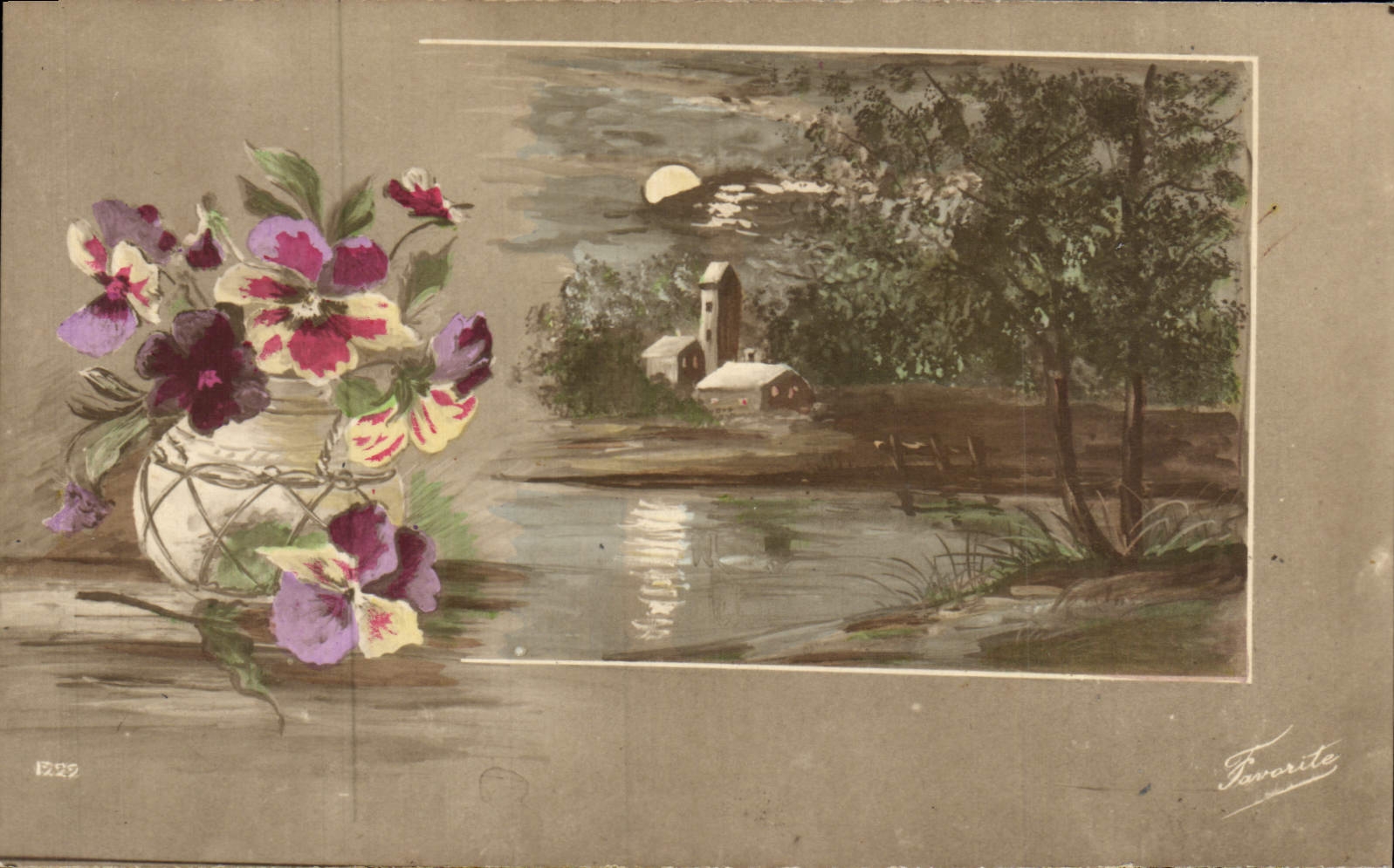 CPA Fantaisie Fleurs 