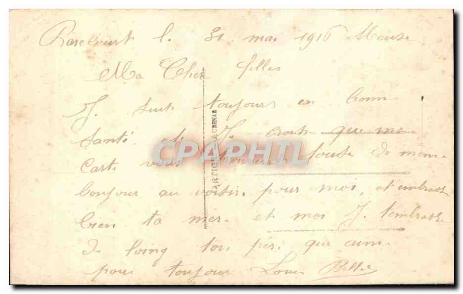 CPA Fantaisie Fleurs  — Verso