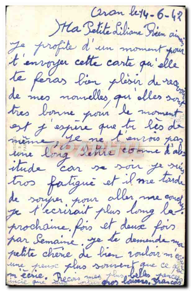 CPA Fantaisie Fleurs  — Verso