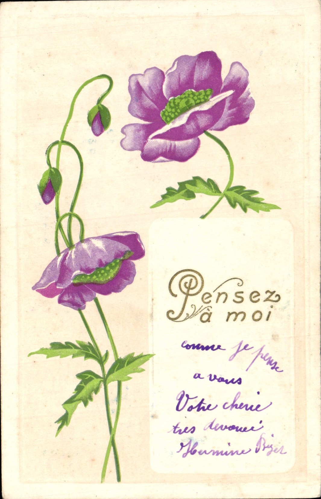 CPA Fantaisie Fleurs 
