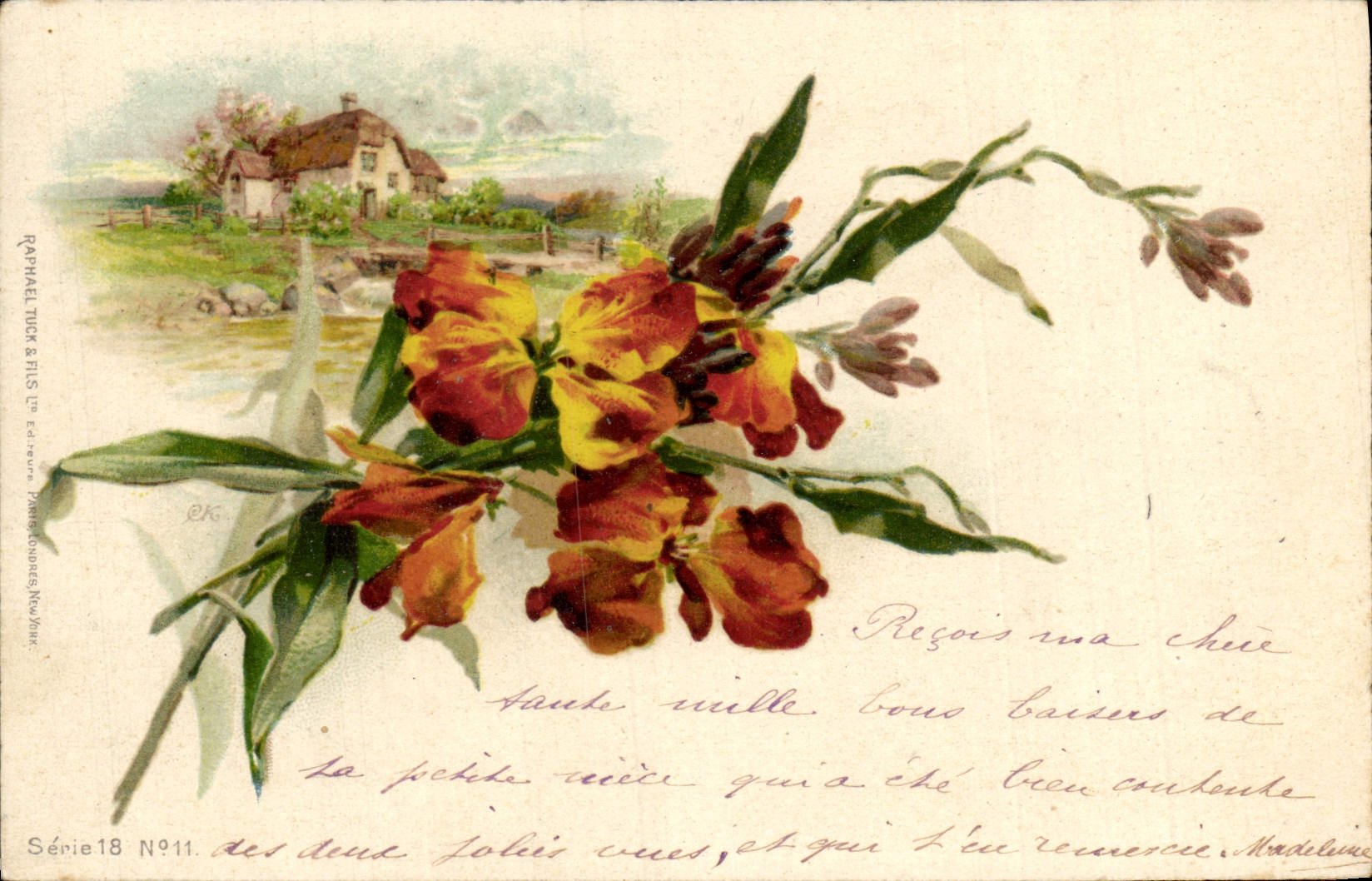 CPA Fantaisie Fleurs 