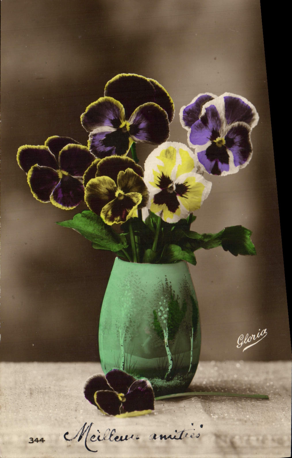 CPA Fantaisie Fleurs 