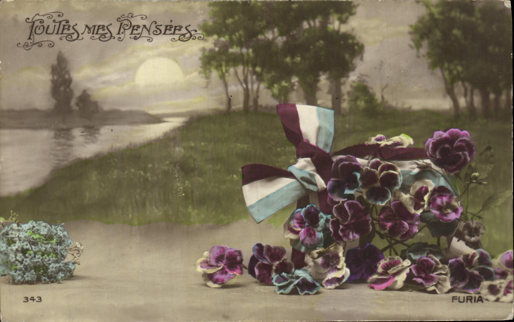 CPA Fantaisie Fleurs 