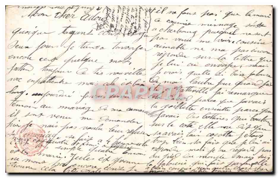 CPA Fantaisie Fleurs  — Rückseite