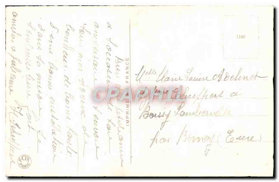 CPA Fantaisie Fleurs  — Verso