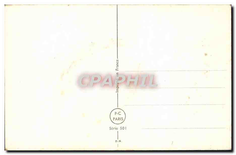 CPA Fantaisie Fleurs Fer a cheval — Back